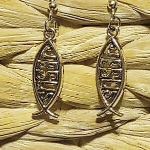 Proceeds donated -Jesus fish earrings
